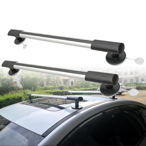Barres de toit universelles 113cm pour toit lisse sans perçage ni rails
