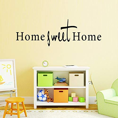 WOVTCP Home Sweet Home Wall Decal - Home Sweet Home Decal - Home Sweet Home Vinyl Decal - Entryway Decor - Entryway Decal - Entryway Vinyl Decal Home Decor.