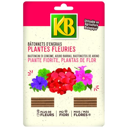 KB Bâtonnets d'engrais plantes fleuries, géraniums x40