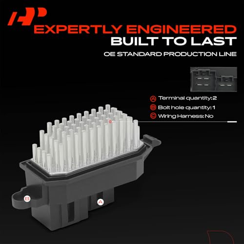 Image of A-Premium Front HVAC Blower Motor Resistor Compatible with Nissan & Ford | for Rogue, Fiesta, Rogue Sport, Transit-250, EcoSport, Transit-350, Pathfinder, Transit-150, Transit-350 HD, Qashqai