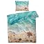 Aqua Blue Sandy Beige