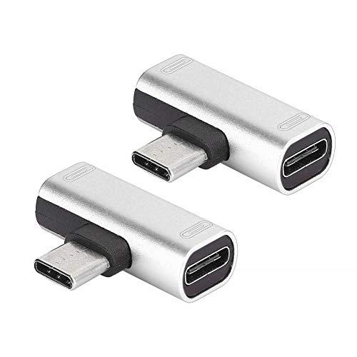 KOSDFOGE Lot De 2 Répartiteurs D'adaptateur De Casque TypeC, 2 en 1 vers Casque Adaptateur De Chargeur Audio USB pour 6/Note 3/MIX2S/MIX2 3/Pro/Pro 2 U1 U Ultr P20/P10 Pro/Mate10 Z17 Mote Z(Argent)