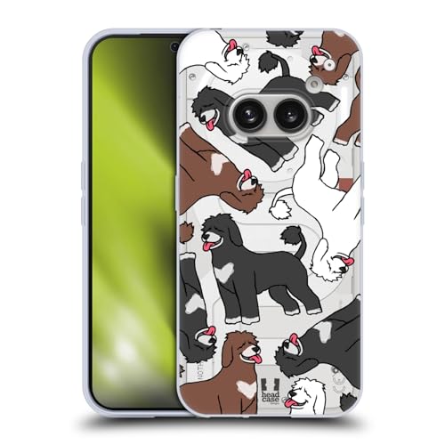 Head Case Designs Portuguese Water Dog Breed Patterns 8 Soft Gel Case Compatible with Nothing Phone (2a)