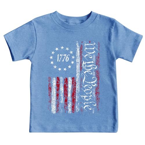 Image of 4th of July Shirts Toddler Boys Girls American Flag USA T-Shirt Kids Patriotic Tee Tops