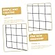 BESPORTBLE 2st Gitterplatte Metall Memoboard Aus Metalldraht Werkzeugrasterplatte Wandgitter-organizer Foto Display Bild Wandhalter Wandbildgitter Wandschmuck Eisen An Der Wand Montiert