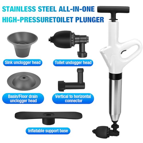 High Pressure Toilet Plunger with Barometer