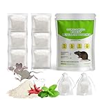 Mouse Repellent Pouches, Mice Repellent Indoor & Outdoor, Peppermint Oil Rat Repellent, Keep Rodent Away for House,RV, Rodent Control Pouches Safe for Kids &Pets, Better Than Ultrasonic,6P
