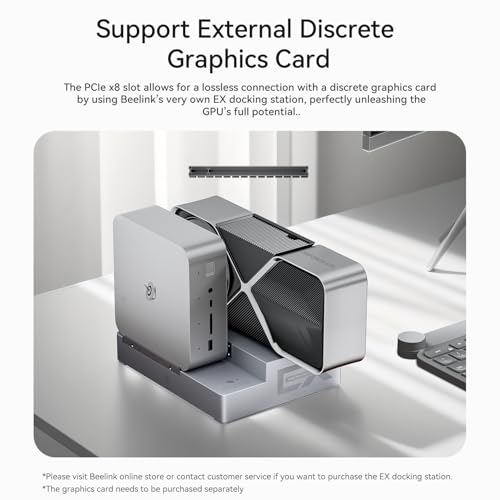 Image of Beelink GTi13 Mini PC, Intel Core i9 13900HK (up to 5.4GHz) 14C /20T, Mini Computer 32GB DDR5 5200MHz 1TB PCIe4.0 SSD, Triple Display HDMI&DP /Thunderbolt 4 /4K 60Hz /WiFi6 /BT5.2 /NPU /AI /Built-in PSU