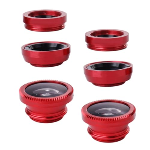 KALLORY Professional Phone Camera Lens Set Wide Macro Fisheye Lenses Clip-Mobile Devices