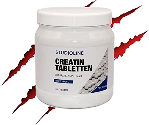 Creatin Kautabletten 200 Caps | Hochdosiert 10380 mg Tagesportion | Produktion in Deutschland
