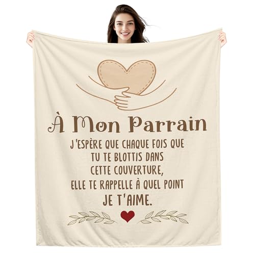 Couverture cadeau pour Parrain : l'accessoire de canapé idéal pour ses soirées d'hiver