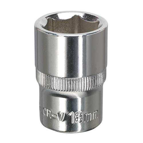 Sealey Sp1218 Walldrive Socket 18Mm 1/2Sq Drive Fully Polished