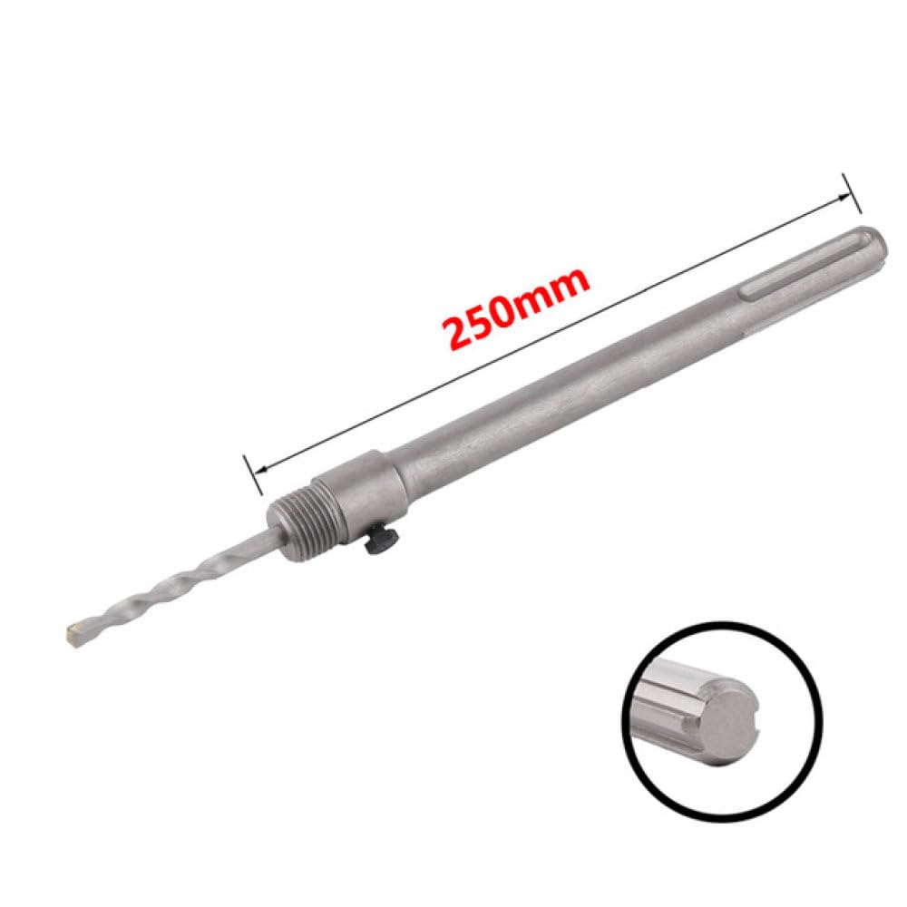 Set di punte da trapano per sega a tazza per muro di cemento, punta da trapano elettrica per carotaggio cavo, per cemento, pietra, muro di mattoni, condizionatore d'aria, apri foro, SDS MAX 250 mm