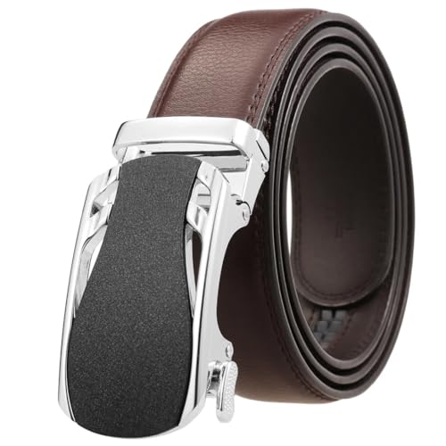 Men's 3.5Cm Alloy Automatic Buckle Genuine Leather Belt Business Casual Belt