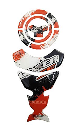 Image of Customize Suzuki Gixxer SF Tank Pad & Fuel Cap Sticker