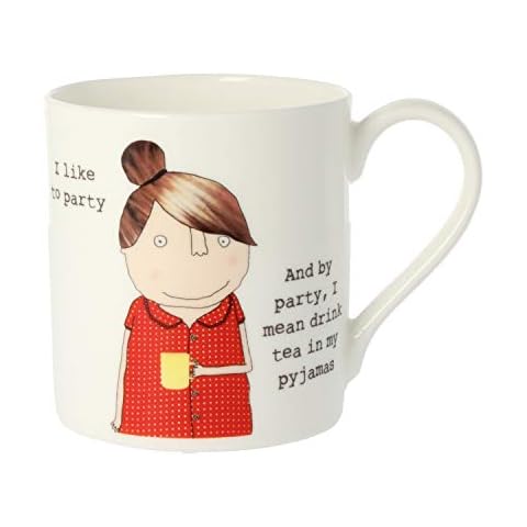 Rosie Made A Thing Drink Tea in My Pyjamas Bone China Mug Gift Idea Her QRH37 Cover