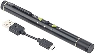 GeneralKeys Puntatori per presentazioni - puntatore laser: presentatore multimediale, puntatore laser verde, batteria (verde, pointer potente, penna)