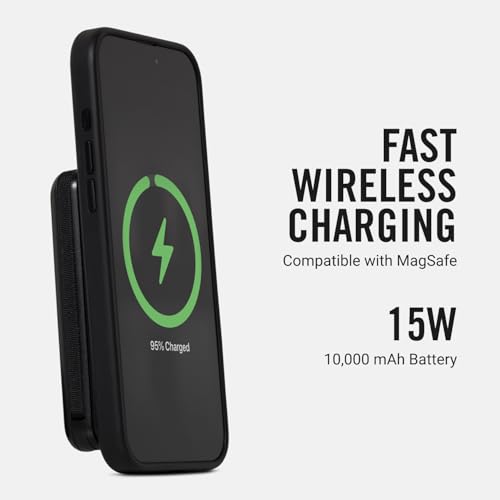 Ridge-Magnetic-Power-Bank-Fast-Charging-Compatible-with-MagSafe-Portable-Charger-Power-Bank-with-Built-in-Cable-and-Wireless-Charging-5-in-1-Charging-Magnetic-Attachment-Matte-Black