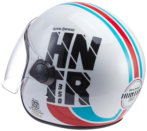Image of Royal Enfield Nepal Buddha Eye Helmet White (M) 58 CM