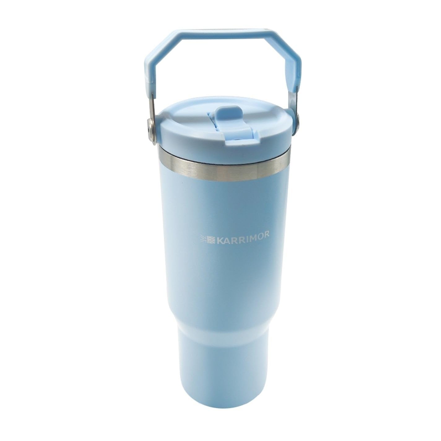Karrimor Baby Blue Flip Straw Bottle One Size
