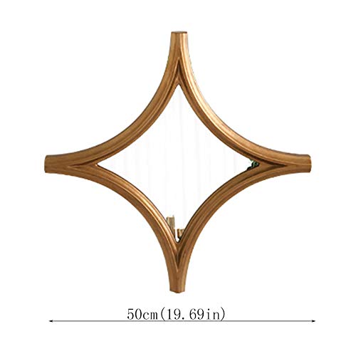 Specchio Espejo de baño de diseño Moderno nórdico, Espejo de pared Decorativo, adecuado para entrada, dormitorio o Sala de estar, 50 cm.