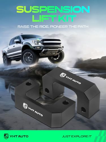 Image of YHTAUTO 2.5 Inch Front Leveling Lift Kit for Chevrolet, GMC | Compatible with 2007-2024 Silverado 1500 & Sierra & Tahoe, RWD /4WD | Raise the Front By 2.5 Inch, w /Hardware Kit, Set of 2