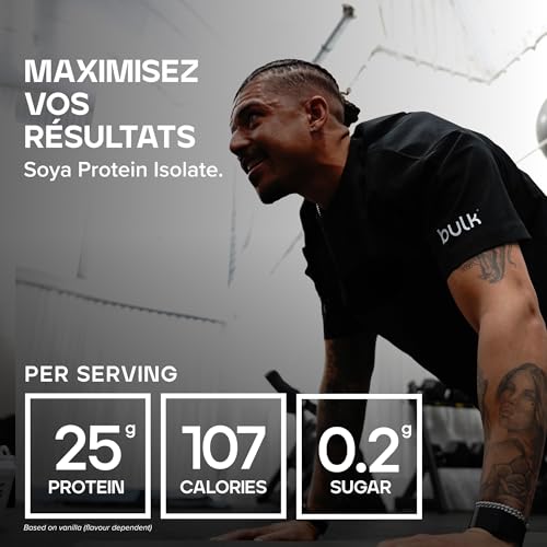 Bulk Isolat De Protéine De Soja, Protéine Vegan en Poudre, Vanille, 1 kg – vue 4