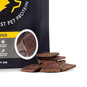 Venison Jerky Dog Treats, Grain Free, All Natural, No Fillers, No Artificial Preservatives - Nature's Purest Dog Treats - 8 oz Bag Venison Jerky Dog Treats, Grain Free, All Natural, No Fillers, No Artificial Preservatives – Nature’s Purest Dog Treats – 8 oz Bag