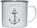 Gift Republic GR300032 Adventurer Enamel Mug, Large, WHITE