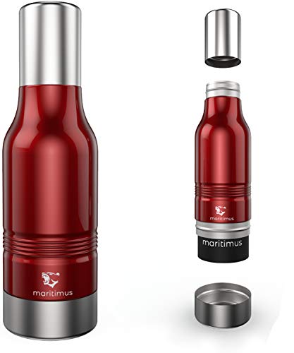 image for Maritimus Beer Bottle Cooler CRIMSON - Double Wall Stainless Steel Bee