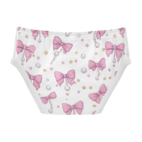 Wusikd Stars Pink Bows Boys' Underwear Cotton Boys Briefs Soft Toddler Underwear 2T2