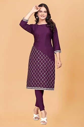 Image of Women's Short Kurti in TopsTunic Rayon Cotton Blend | Ladies Ethnic Tunic