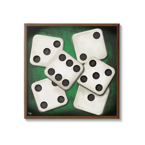 Stupell Industries Dice on Casino Table Canvas Wall Art by Molly B.
