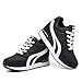 AONEGOLD Women's Hidden Wedge Sneakers High Heeld Lace Up Fashion Lightweight Walking Shoes Platform Sneakers(Black-98,7.5-8 US)