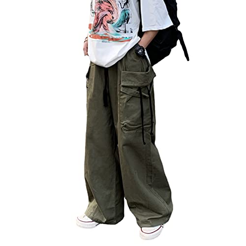 Cargo Pants Women Baggy Y2K Streetwear Cotton Solid Vintage
