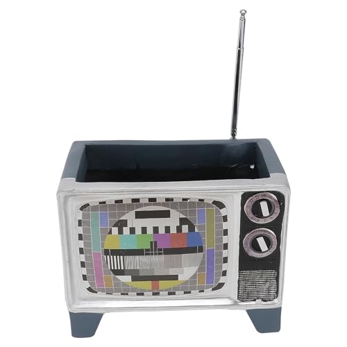 Pot de fleurs original forme télévision rétro pour décoration unique