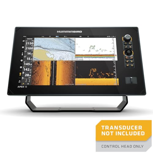 Image of Humminbird APEX 13 GPS Fish Finder, MEGA Side Imaging+ & HD Touchscreen (Control Head Only)