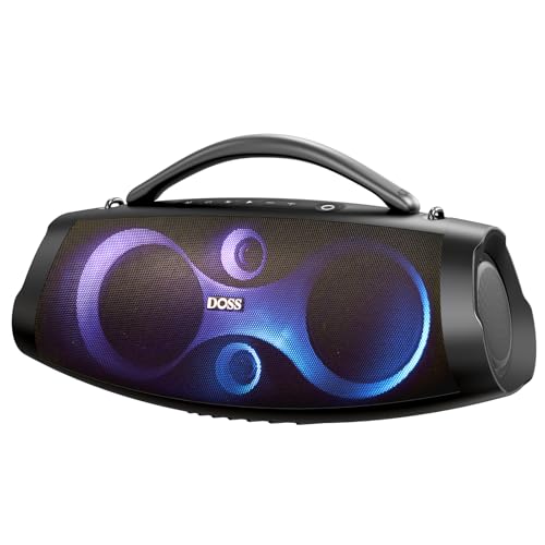 bluetoothスピーカー ワイヤレス 120W 大音量 26時間再生 IPX6防水 リズムに合わせたRGBライト搭載 ステレオペアリング ポータブルスピーカー ブルートゥース 低音強化 USB-C充電 ダンス/キャンプ/パーティー/旅行用 blueto