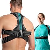 NativoDex Corrector de Postura Espalda Hombre y Mujer – Ajustable, Transpirable, Acolchado Axila, Férula Acero, Discreto Bajo la Ropa – Espalda Recta y Alivio Dolor