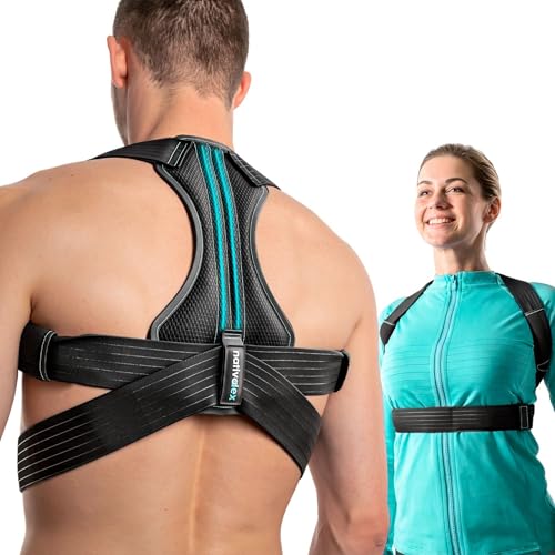 NativoDex Corrector de Postura Espalda Hombre y Mujer – Ajustable, Transpirable, Acolchado Axila, Férula Acero, Discreto Bajo la Ropa – Espalda Recta y Alivio Dolor