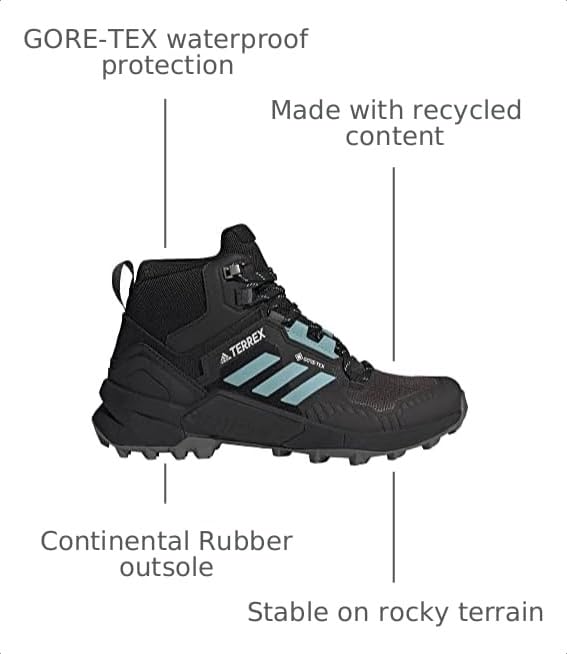 Image of adidas Men's Terrex Swift R3 Mid Gore-Tex Hiking Boots
