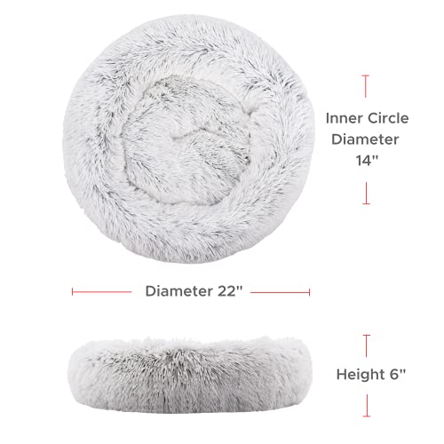 FuzzBall-Fluffy-Luxe-Pet-Bed-Calming-Donut-Cuddler--Machine-Washable-Waterproof-Base-Anti-Slip-for-Small-Dogs-and-Cats-up-to-25lbs