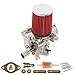 Carburetor 34 PICT-3 with Air Cleaner Assembly for VW Beetle Super Beetle 1971-1979 Dual Port 1600cc 12V Air Cooled Type 1 Engine Electric Choke Bug Thing Karmann OEM#113129031K,98-1289-B