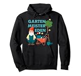 Gartenzwerg Gärtner mit Gießkanne Schubkarre Schaufel Rechen Pullover Hoodie
