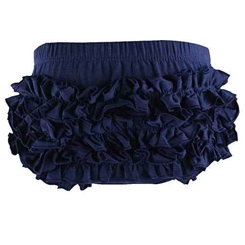Basic Cotton Diaper Cover Baby Bloomers with Ruffle