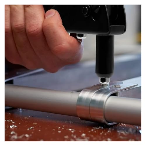 Pistolet à rivets robuste avec assortiment de rivets pop bleu