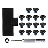 Eifuday Minimalist Wallet Repair Kit Compatible with Ridge Wallets, 16 Pcs Replacement Parts Include T-Shaped Elastic Band, 14 Screws and Screwdriver for Men's Metal RFID Front Pocket Card Holder