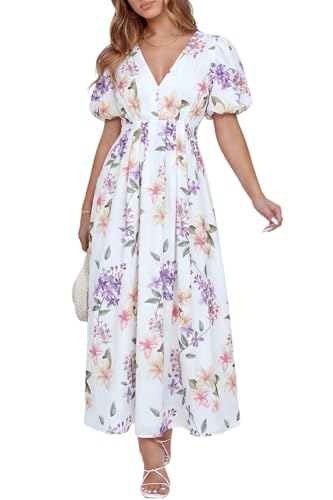 Image of Maxigerui Women's Summer Floral Maxi Dress Spring Wedding Guest Dress 2026