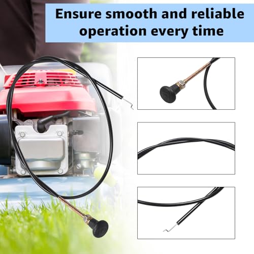 054-8017-00 Choke Cable Compatible with Bad Boy Stens Mower 290-610, Compact Outlaw,Maverick,MZ Magnum,CZT Elite,Replace Badboy Mower - Thumbnail 3