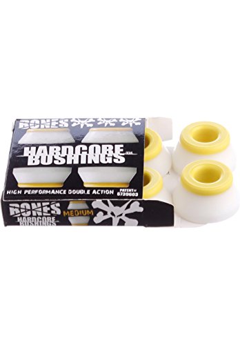 Bones Hardcore 4Pk Medium Skateboard Bushings - Yellow